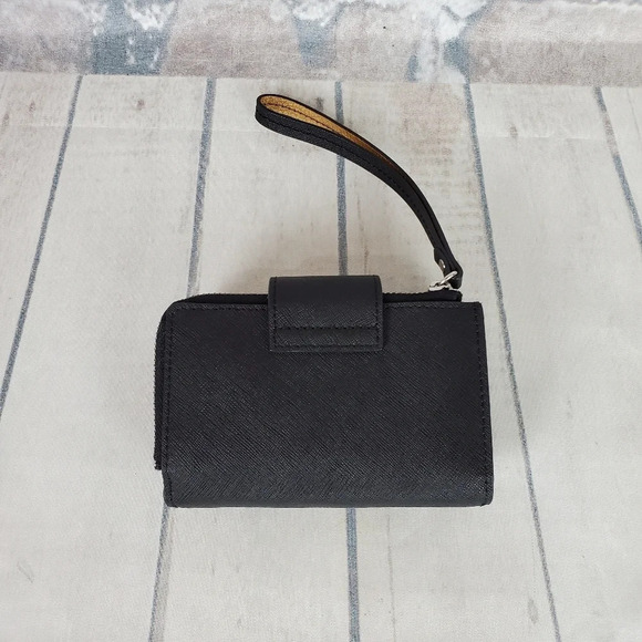 Vince Camuto Leather Wristlet Wallet Black - Picture 4 of 16